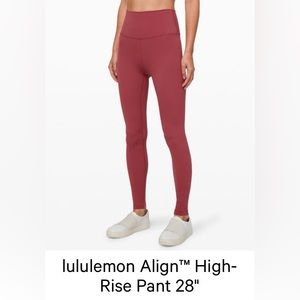 Lululemon Align High Rise Pant 28”